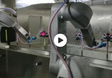 機器人噴涂頭盔視頻